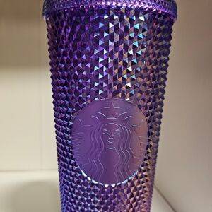 NEW Starbucks Purple OIL SLICK Studded Venti Cold Cup Tumbler